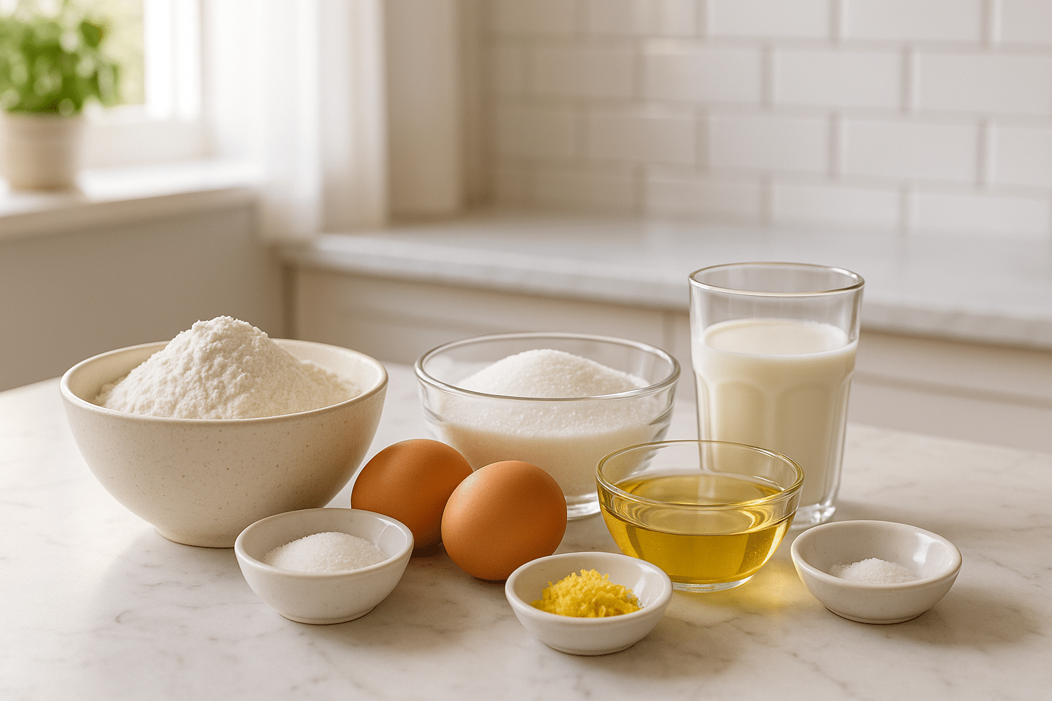 Ingredientes para hacer Magdalenas Ingredientes para hacer Magdalenas