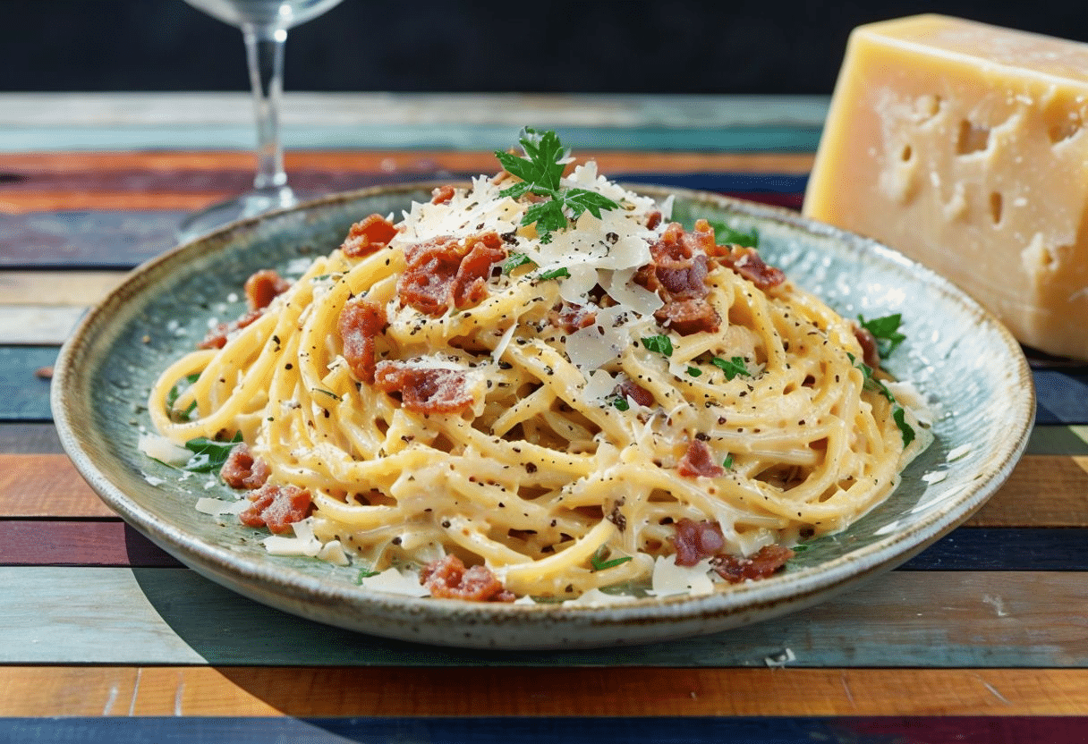 Espaguetis Carbonara: Con la Salsa Carbonara Original Espaguetis Carbonara: Con la Salsa Carbonara Original