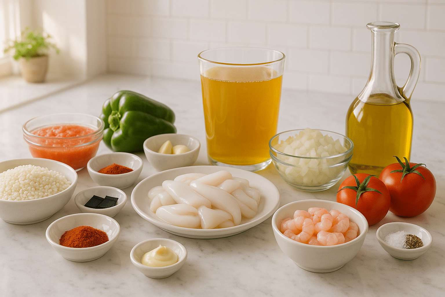 Ingredientes Arroz Negro Valenciano Ingredientes Arroz Negro Valenciano