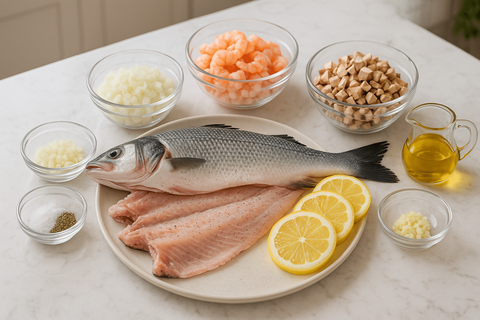 Lubina rellena Lubina rellena