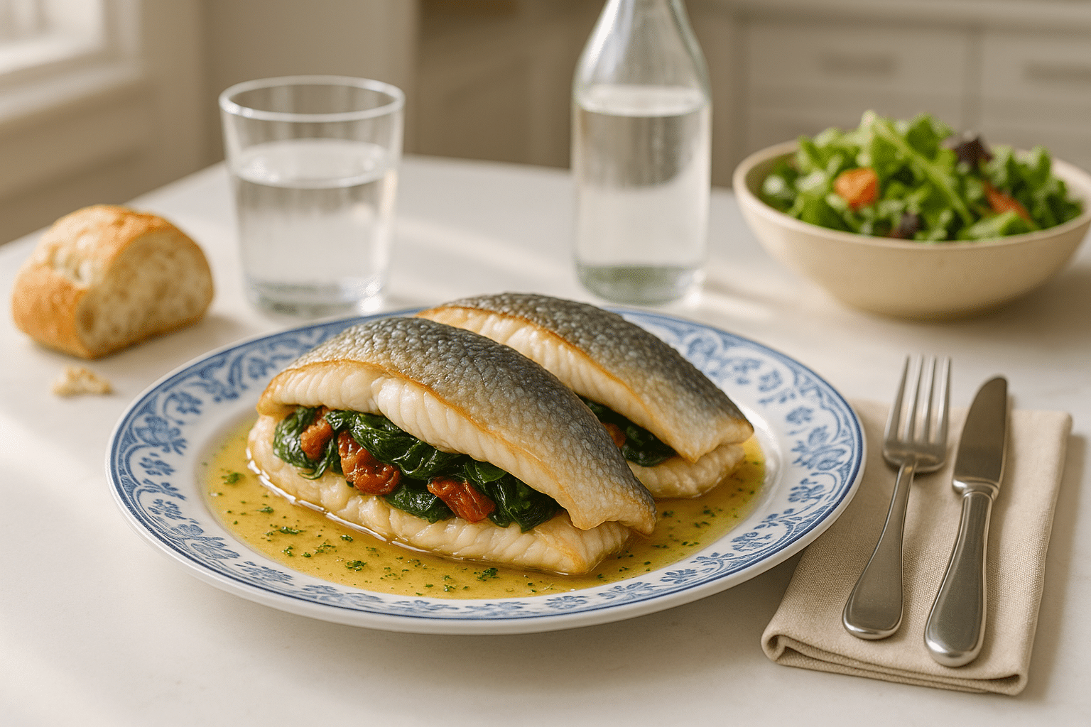 Lubina rellena Lubina rellena