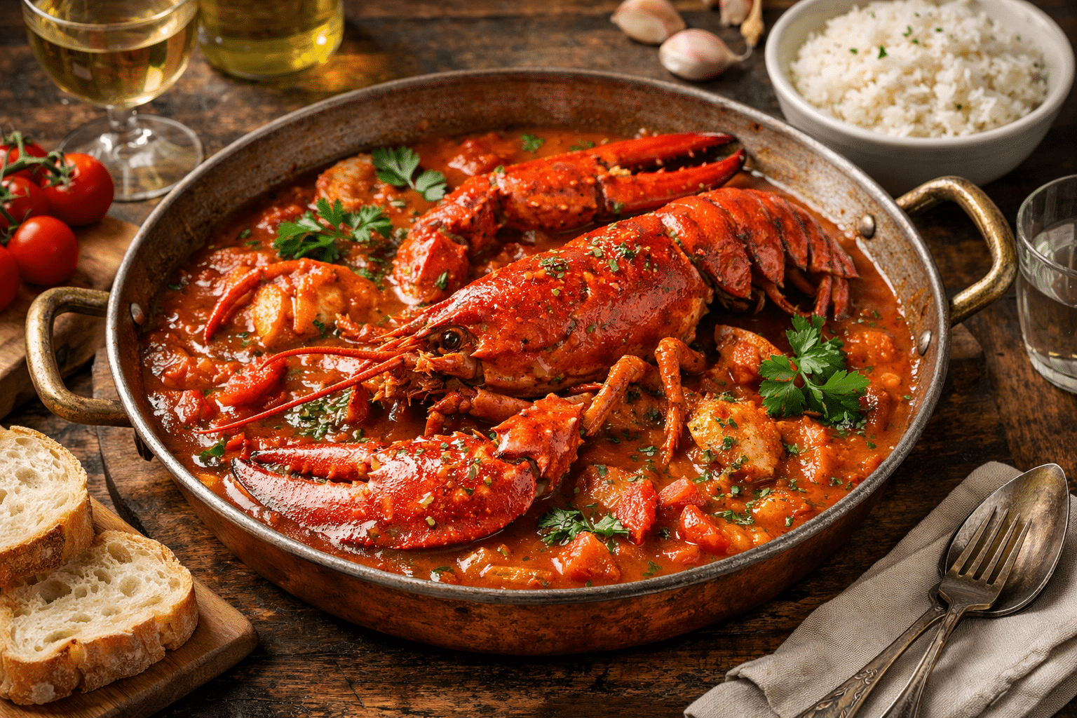 Bogavante a la americana Cómo hacer Bogavante a la Americana paso a paso