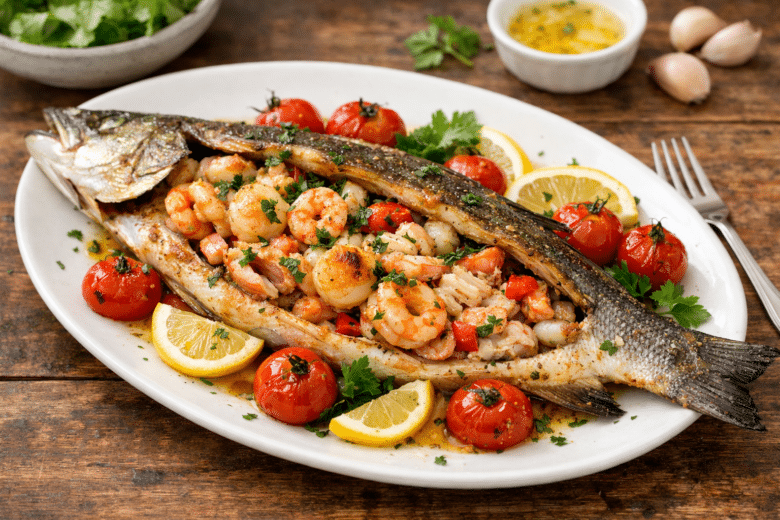Lubina rellena