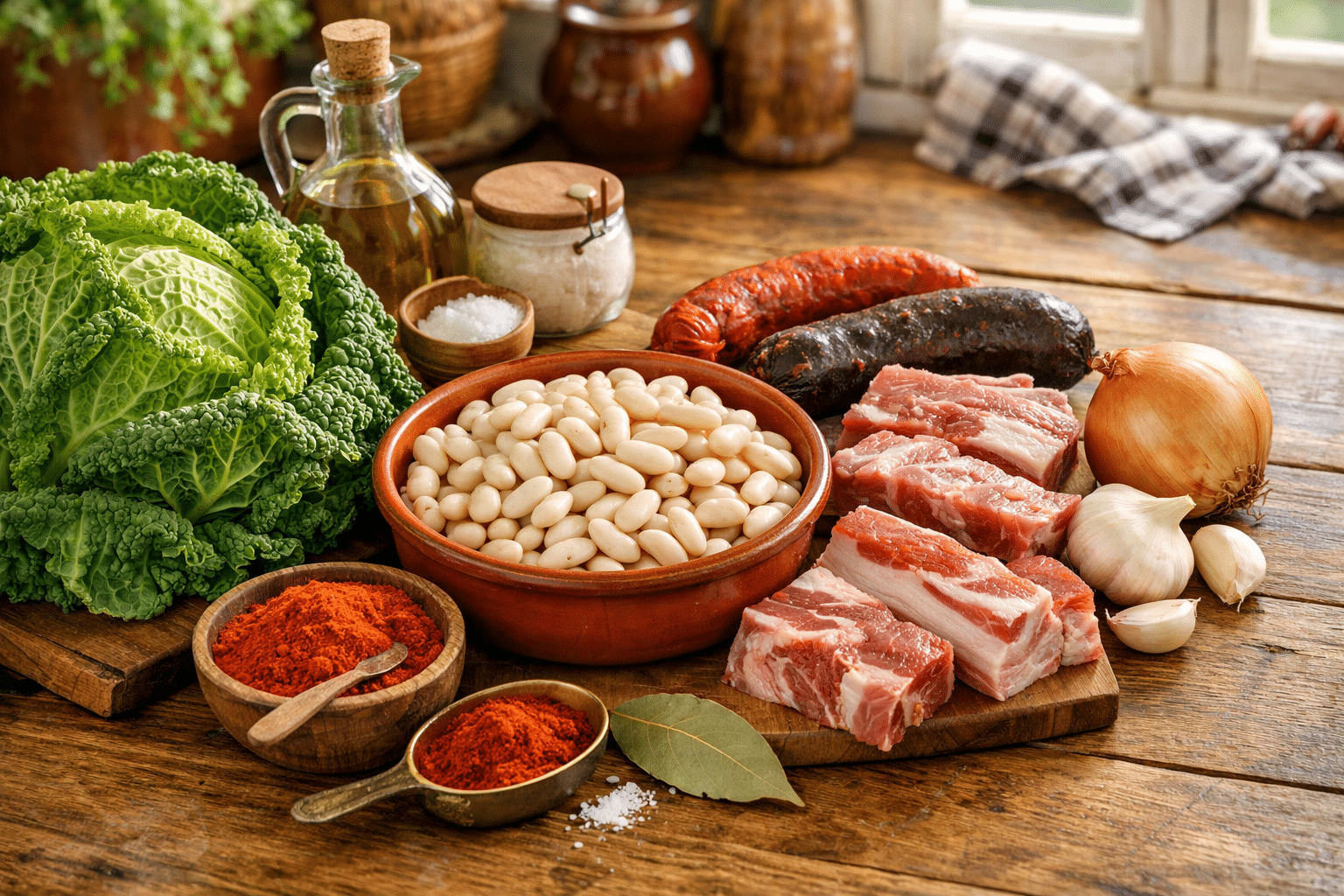 Cocido Montañes ingredientes para el cocido montañes