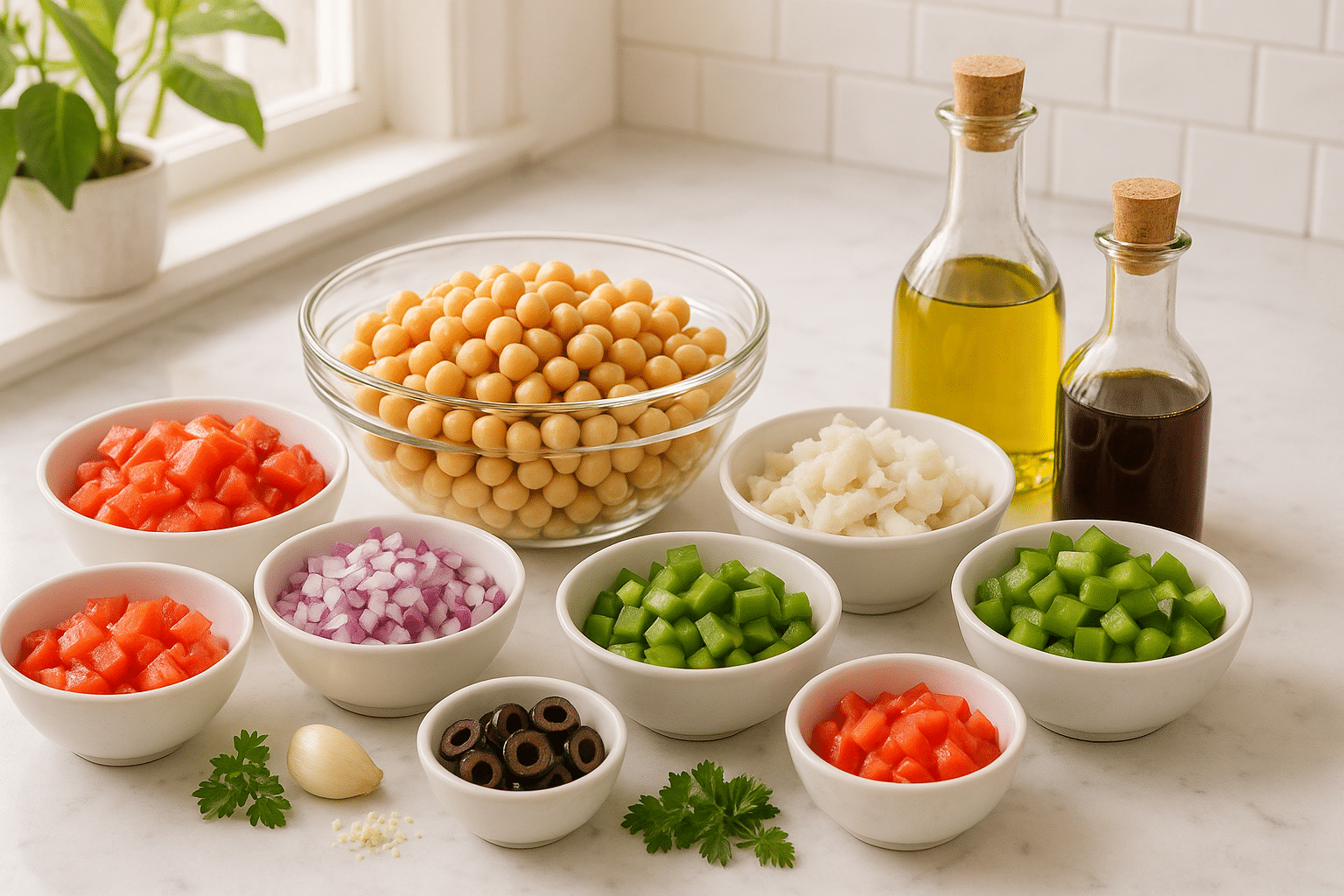 Ensalada De Garbanzos A La Vasca Ensalada De Garbanzos A La Vasca