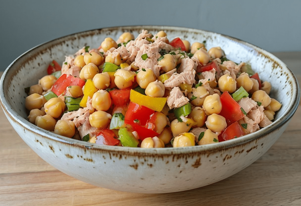 Ensalada de garbanzos a la vasca Ensalada de garbanzos a la vasca