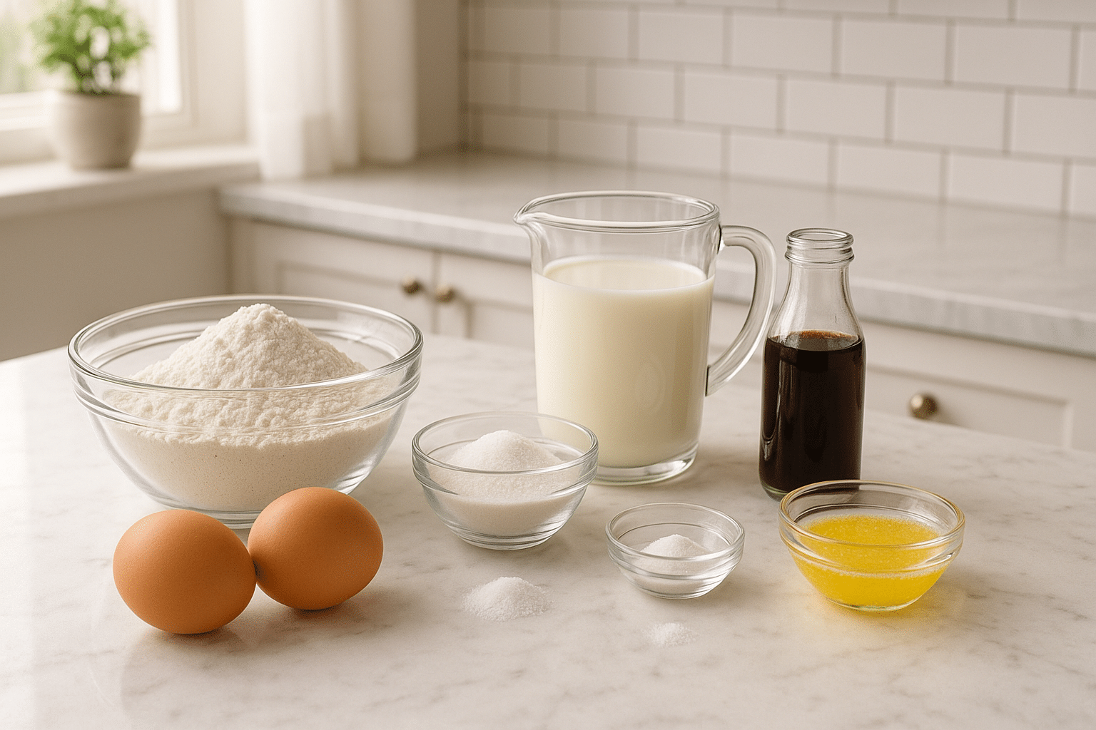 Ingredientes para la receta de Tortitas Ingredientes para la receta de Tortitas