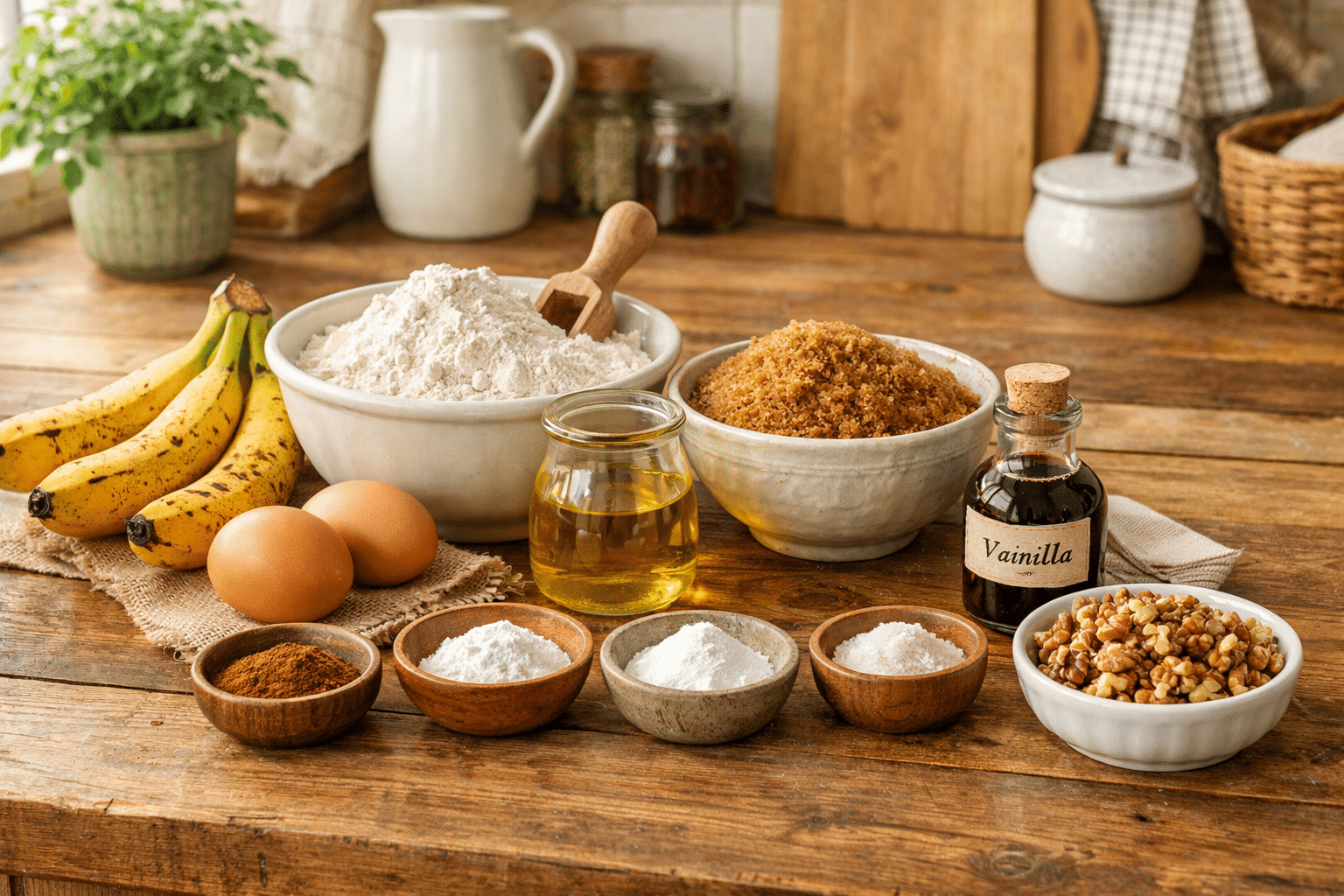 Pastel de Plátano de Katrina’s Ingredientes Pastel De Plátano De Katrina's