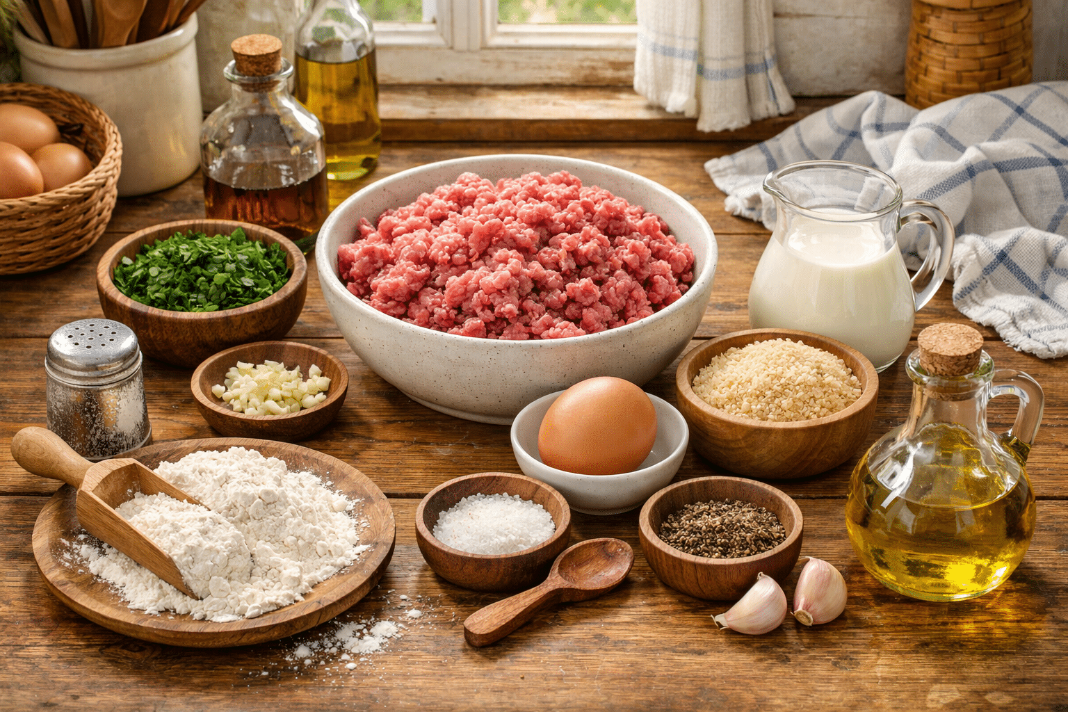 Albondigas en salsa Ingredientes para las Albondigas en salsa