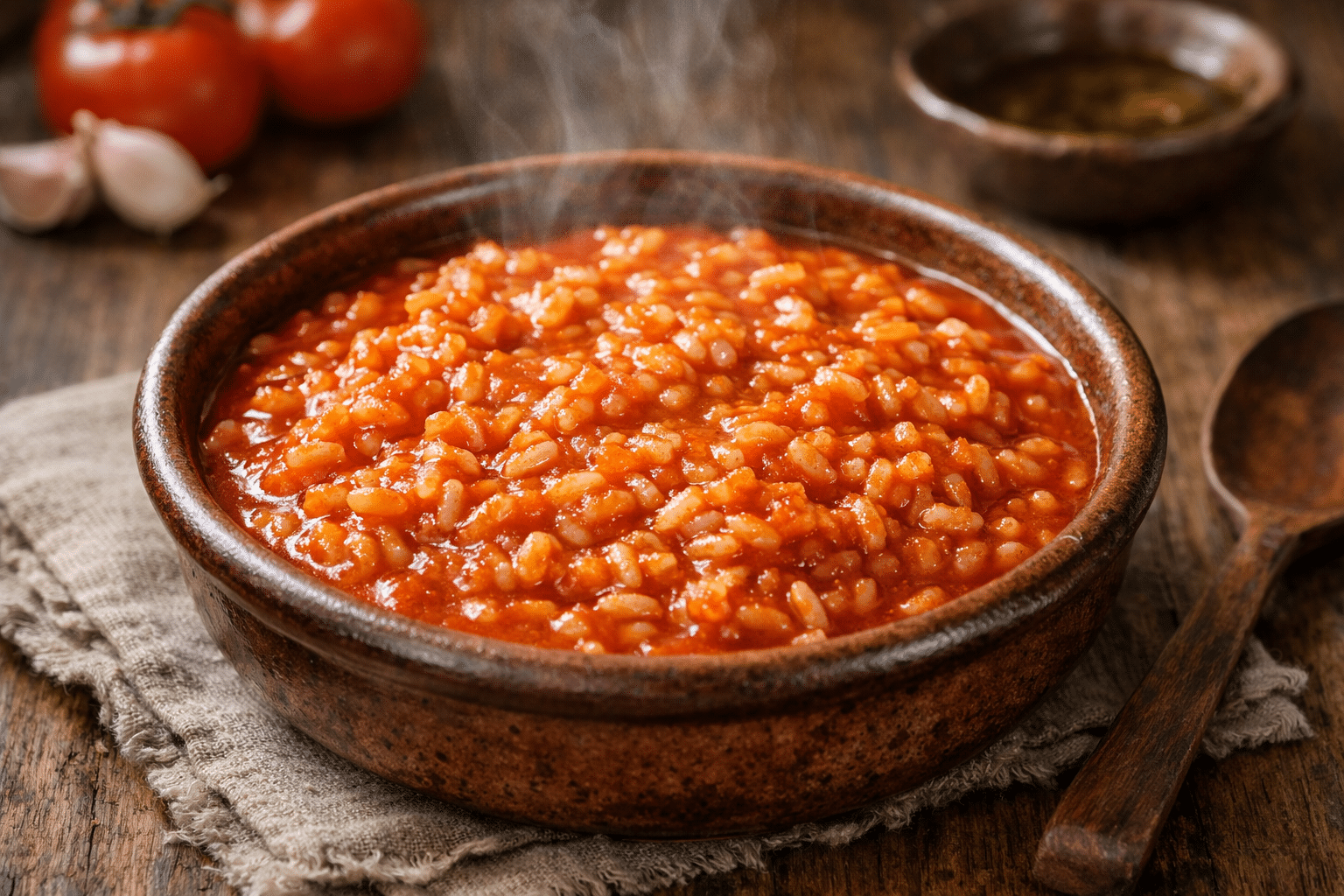Guiso de arroz con tomate Guiso de arroz con tomate