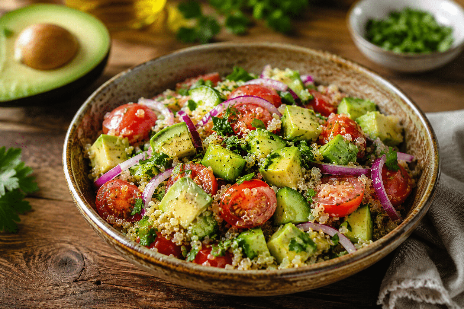 Ensalada De Quinoa Y Aguacate Ensalada de Quinoa y Aguacate