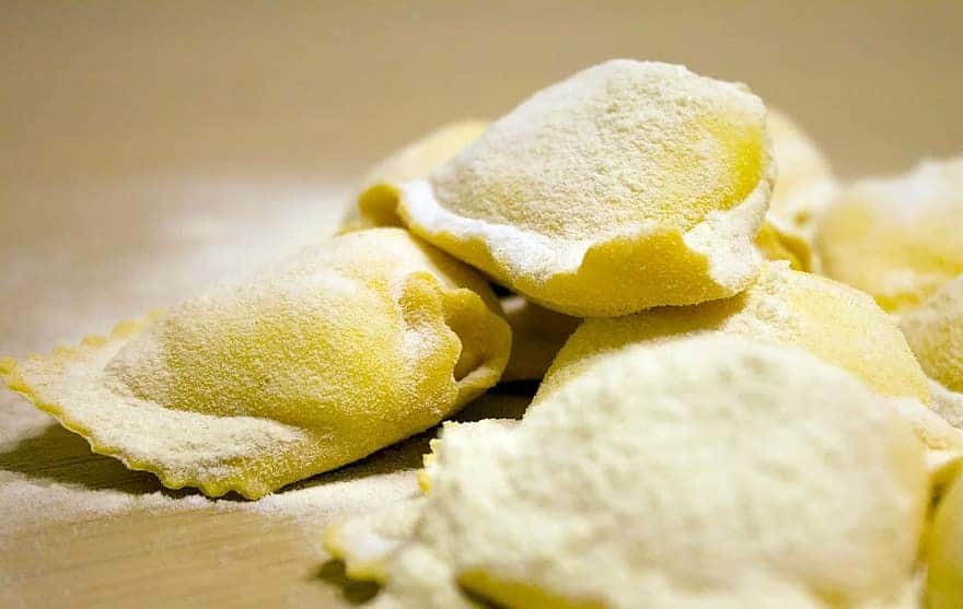 Ravioli con Salmón y Verduras Ravioli con Salmón y Verduras