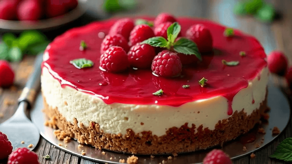 Tarta Casera De Queso Y Frambuesas Tarta Casera De Queso Y Frambuesas