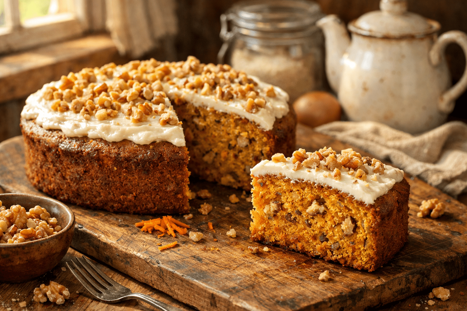 Bizcocho de zanahoria Bizcocho de zanahoria de la abuela