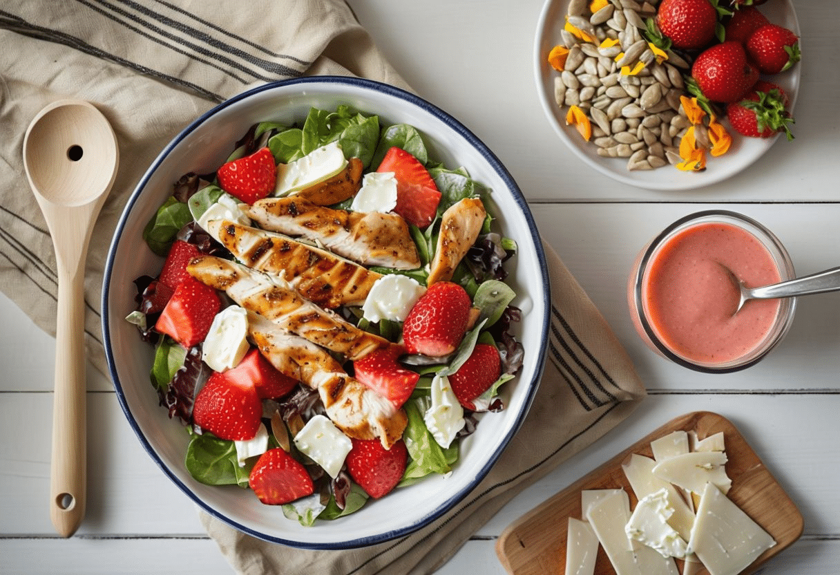 Ensalada De Pollo Con Fresas Ensalada de Pollo con Fresas