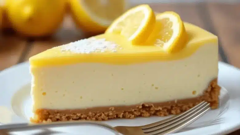 cheesecake de budín de limón