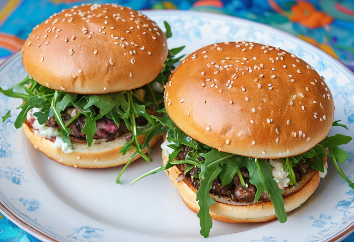 Hamburguesas Portobello con Queso de Cabra Hamburguesas Portobello con Queso de Cabra