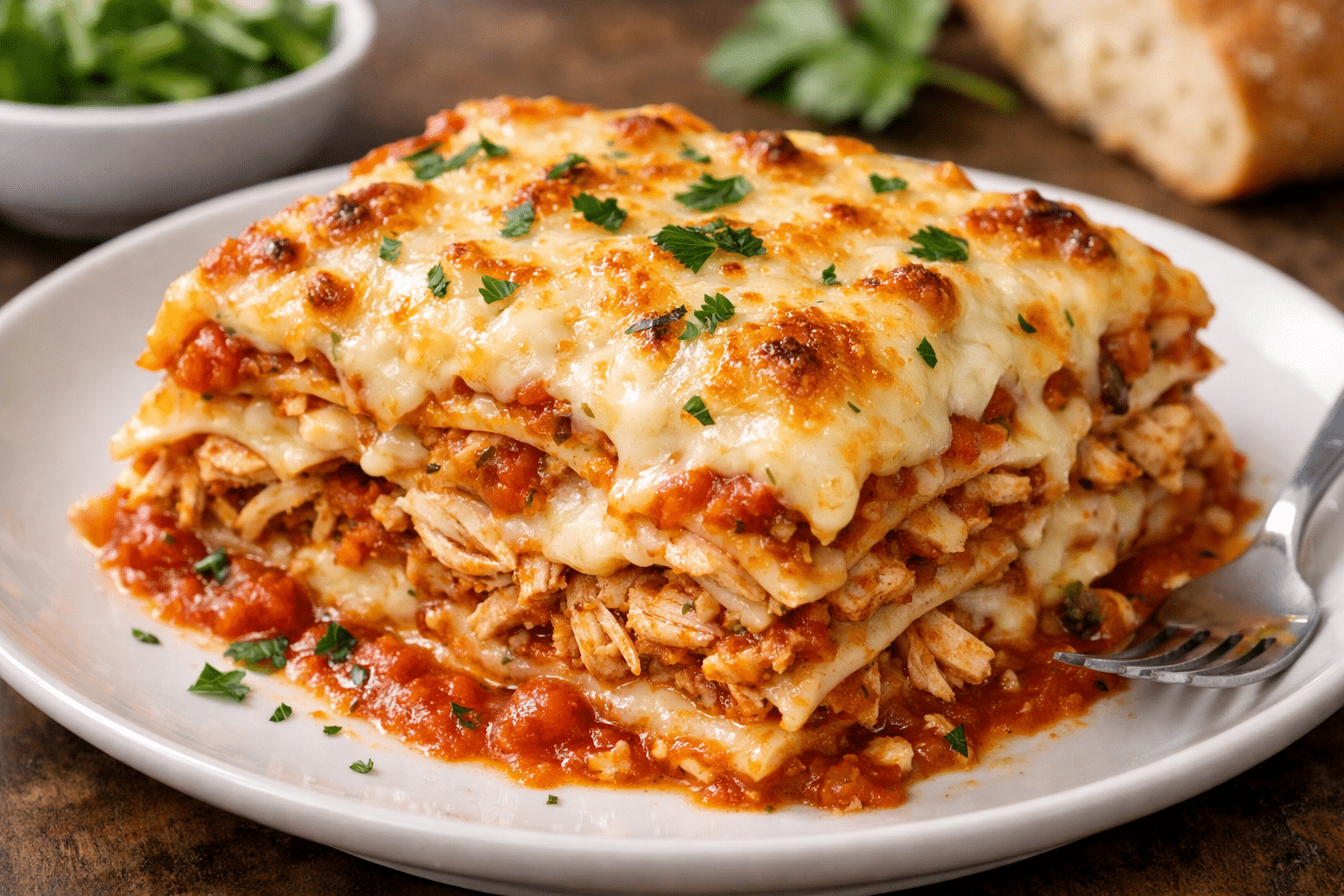 Lasaña De Pollo lasaña de pollo