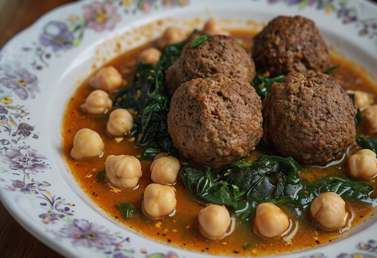 Potaje con garbanzos y Repapalos Potaje con garbanzos y Repapalos