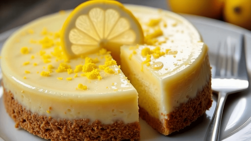 Cheesecake de budín de limón Cheesecake de budín de limón