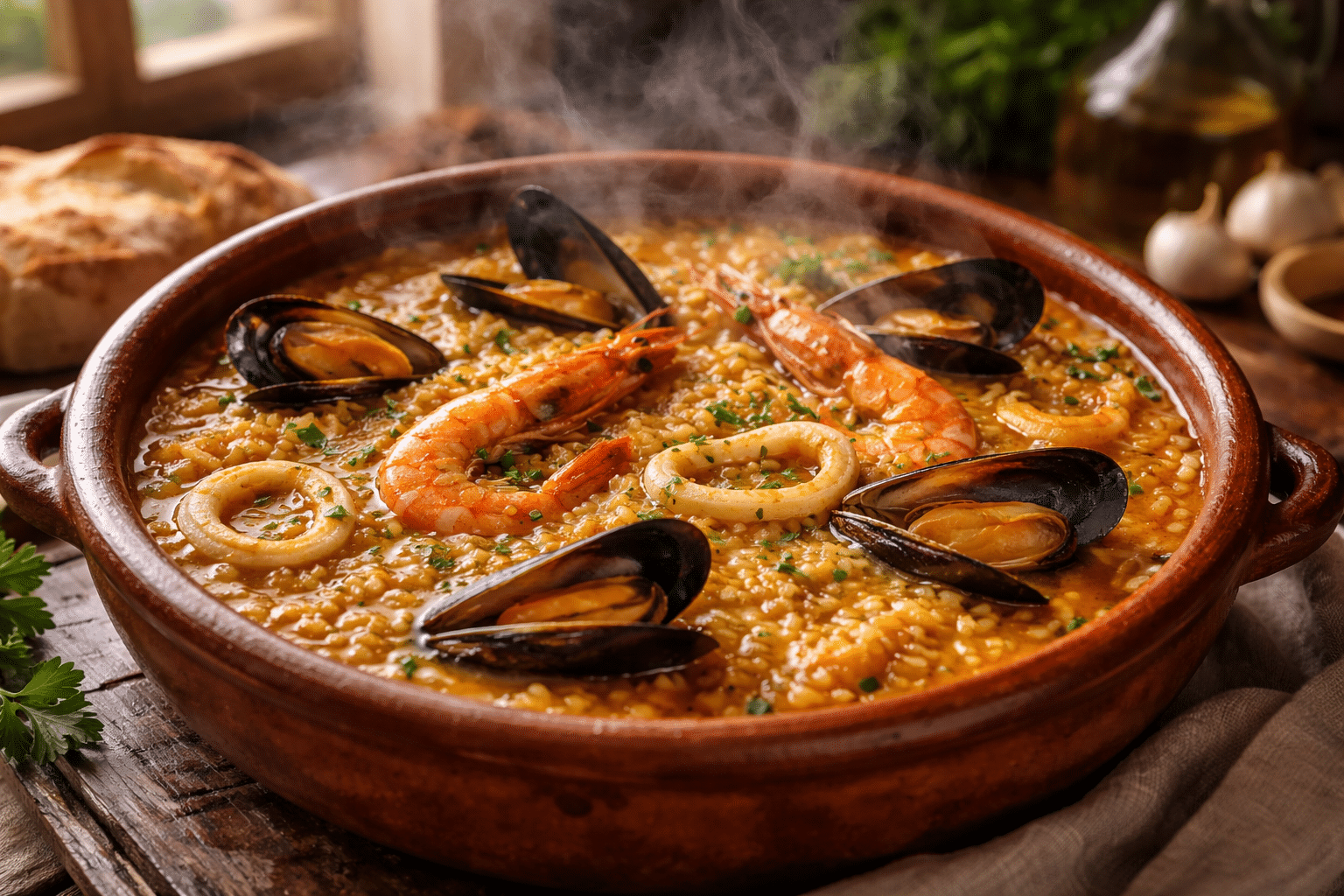 Arroz Caldoso con Mariscos Arroz Caldoso con Mariscos
