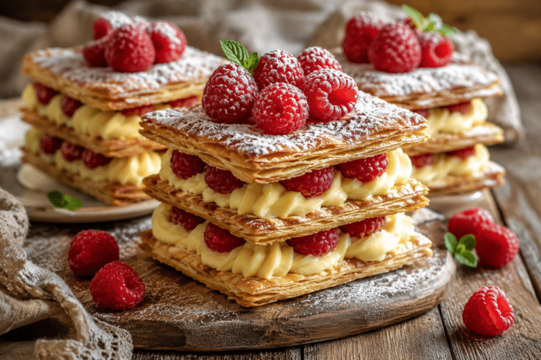 Milhojas de crema