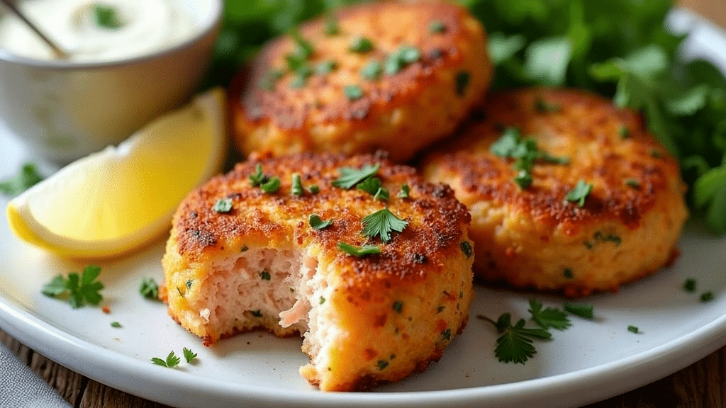 Tortas de salmón Receta Tortas de salmón