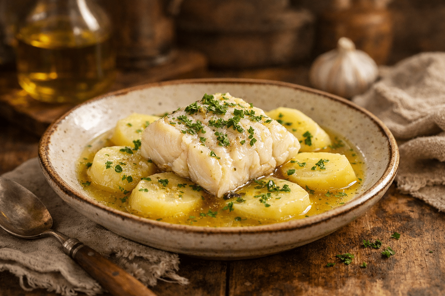 Merluza Cocida Con Patatas Merluza Cocida con Patatas: receta casera