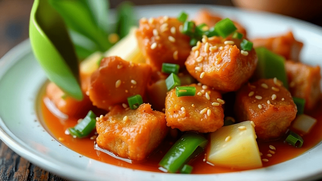 Cerdo agridulce chino Cerdo agridulce chino