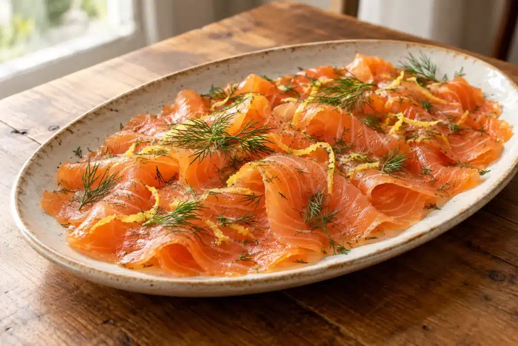 Salmón marinado