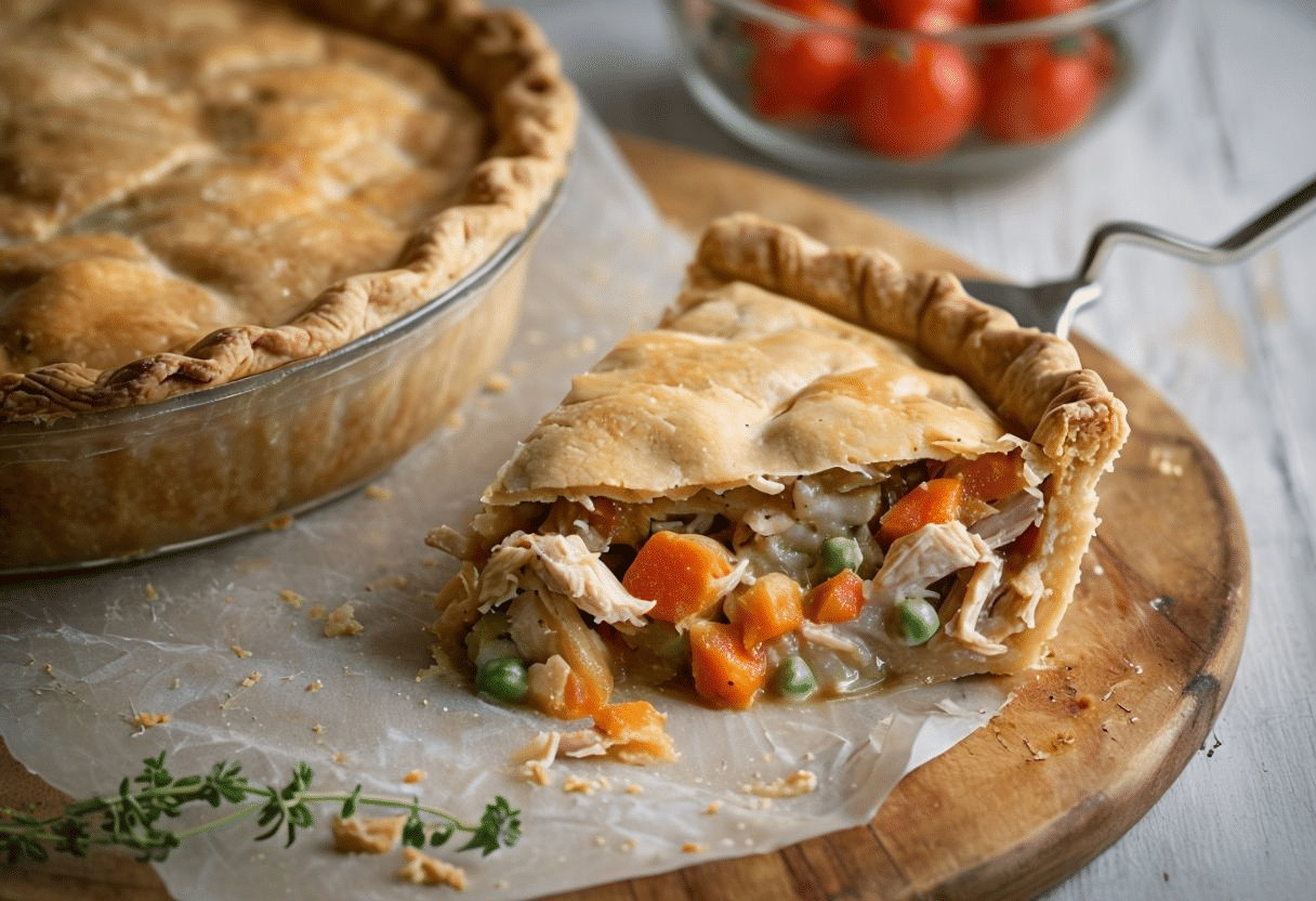 Pastel de pollo guisado Pastel de pollo guisado