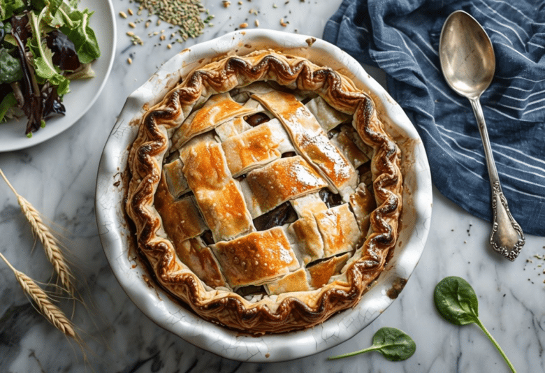 Pastel de pollo guisado