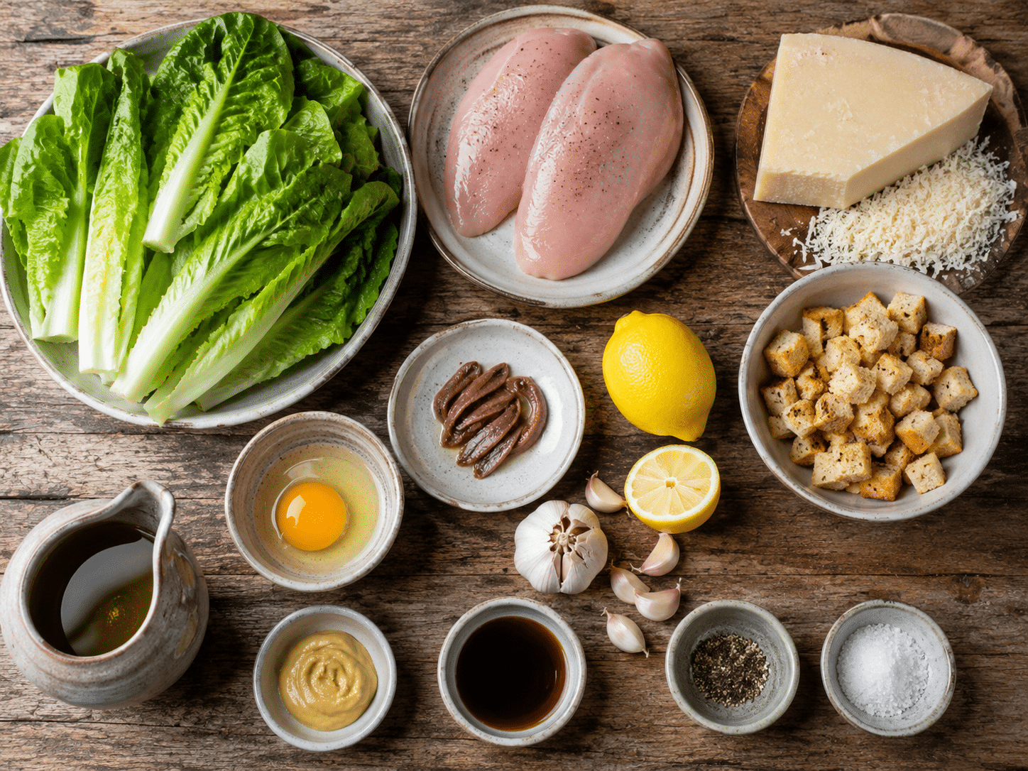 Ensalada Cesar Ingredientes para Ensalada César Casera