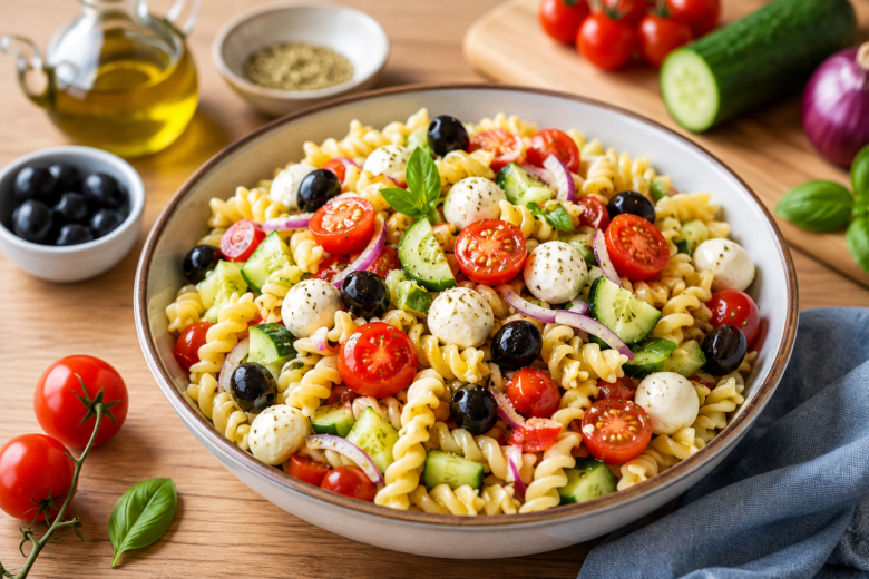 Ensalada de pasta receta casera paso a paso