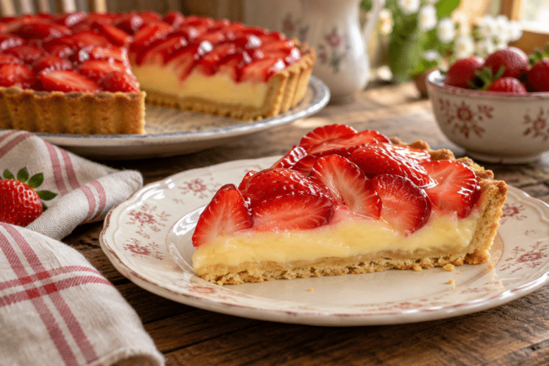 Tarta de fresa con crema pastelera Tarta de fresa con crema pastelera