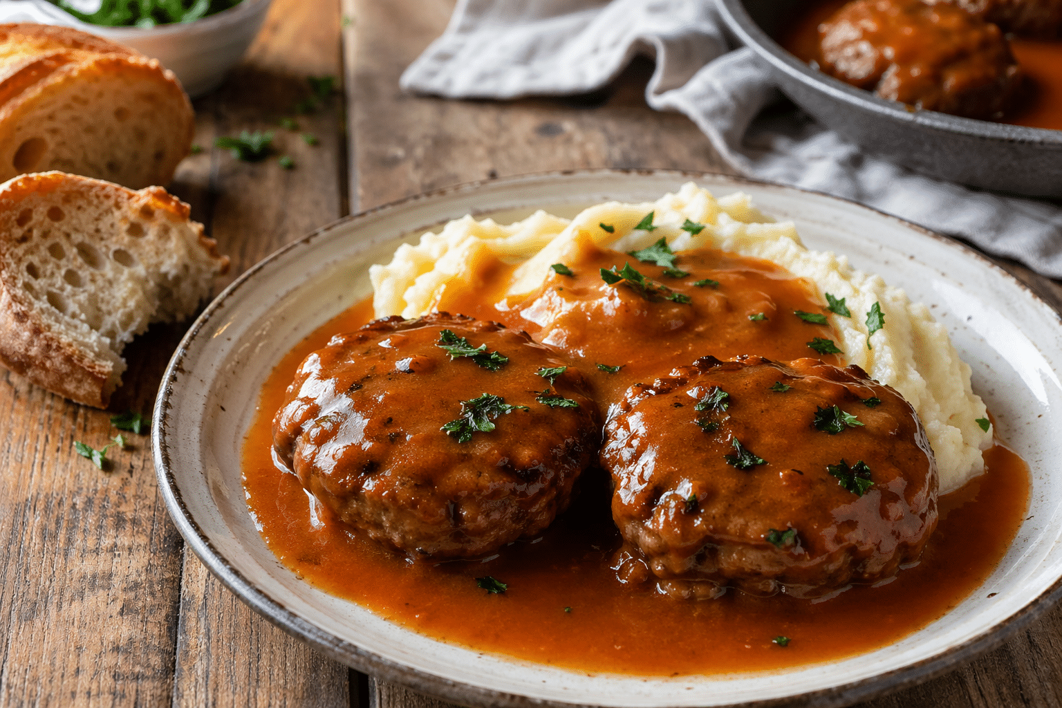 Filetes rusos en salsa Española filetes rusos receta de la abuela