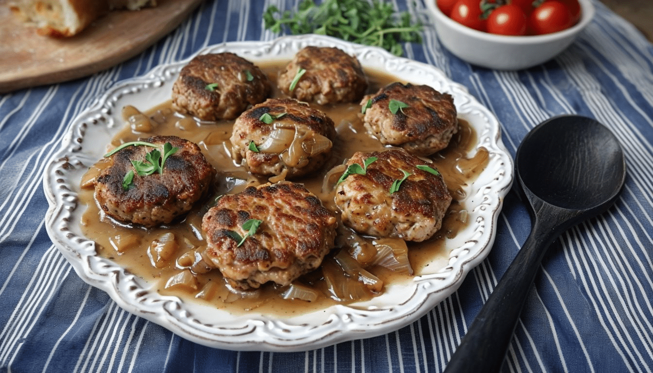 Filetes rusos en salsa Española Filetes rusos en salsa Española