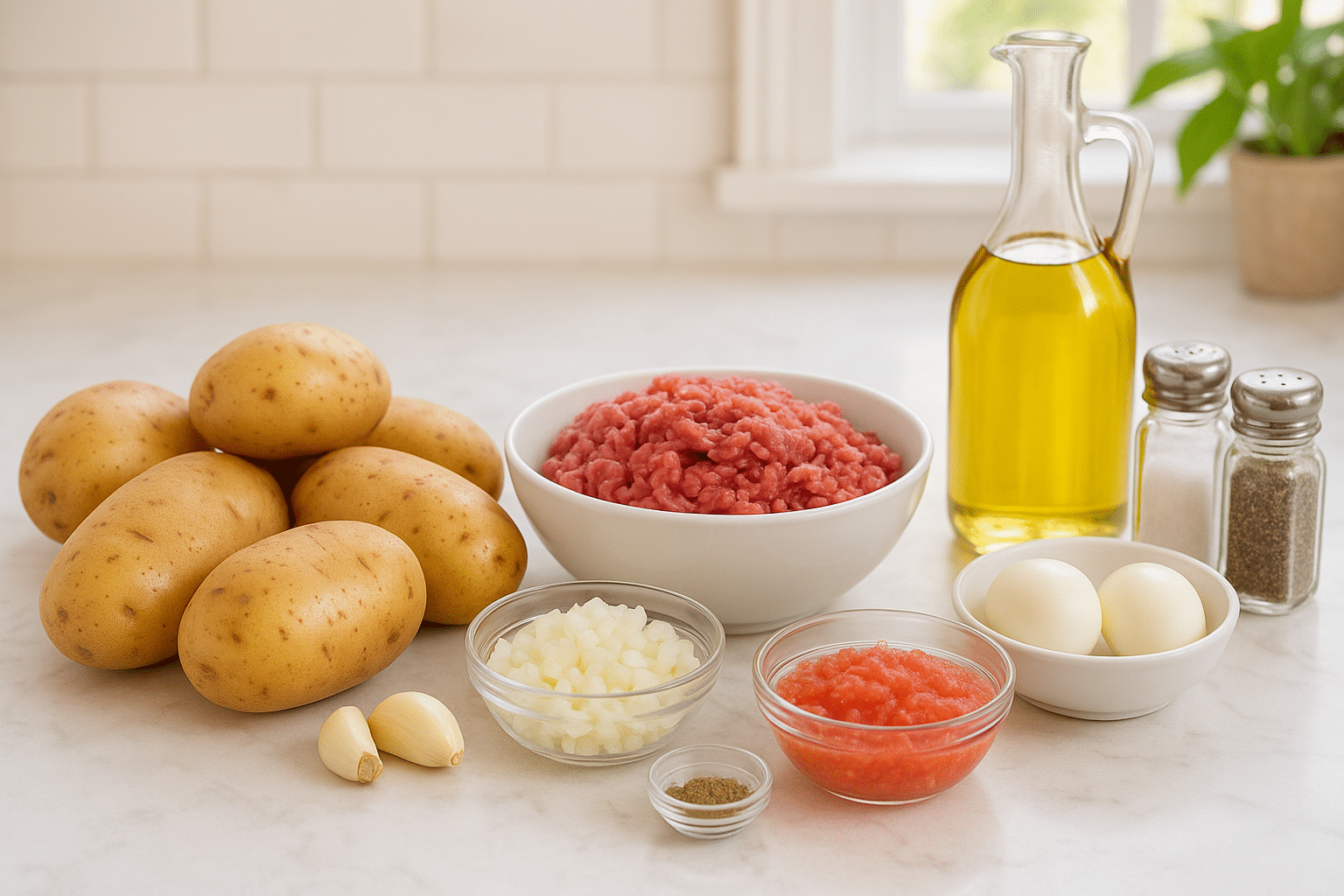 Ingredientes para hacer Papas Rellenas Colombianas Ingredientes para hacer Papas Rellenas Colombianas