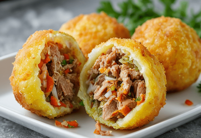 Papas Rellenas Colombianas receta casera paso a paso