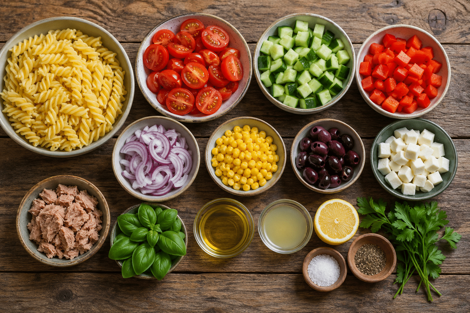 7 Ensaladas de Pasta Fría Ingredientes para Ensalada de Pasta Fría Tradicional