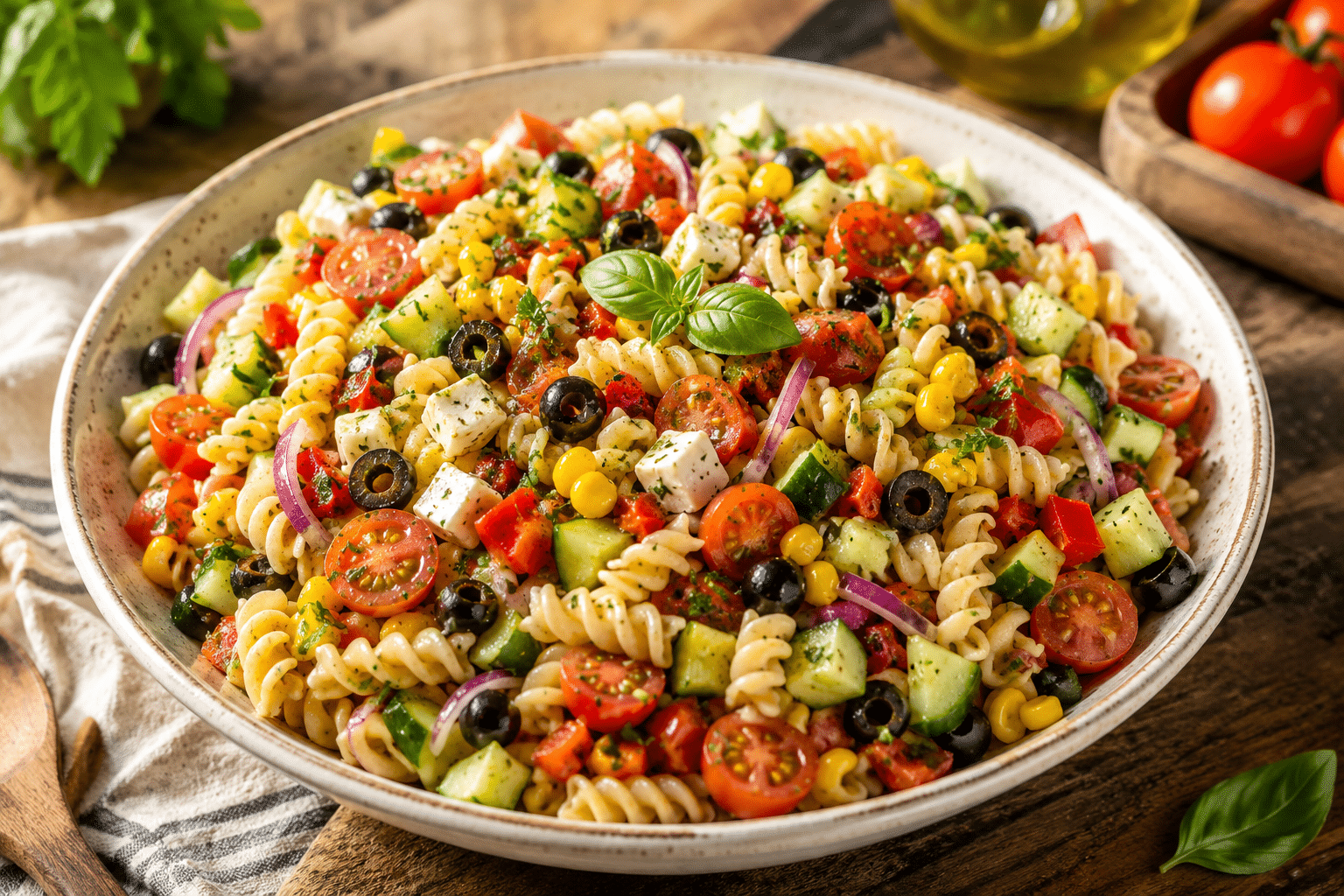 7 Ensaladas de Pasta Fría ensalada de pasta fría