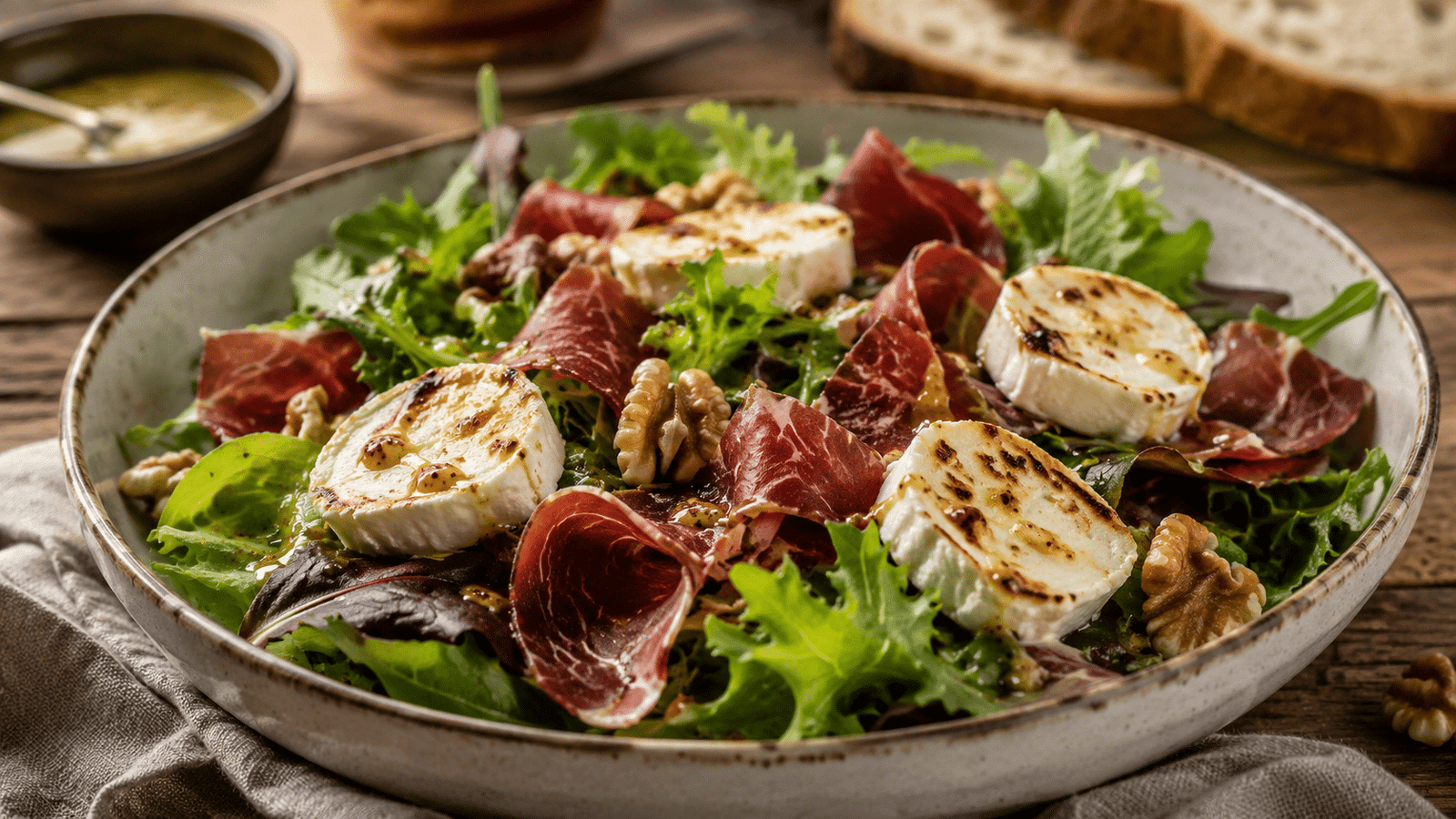 Ensalada de cecina y queso de cabra Ensalada de Cecina y Queso de Cabra