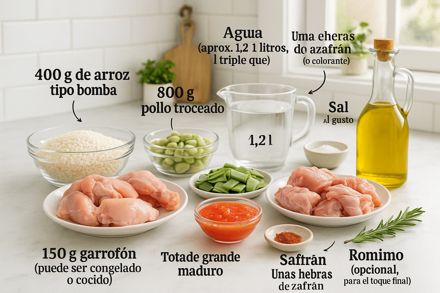 Receta de Paella Valenciana Tradicional Ingredientes Receta de Paella Valenciana Tradicional Ingredientes