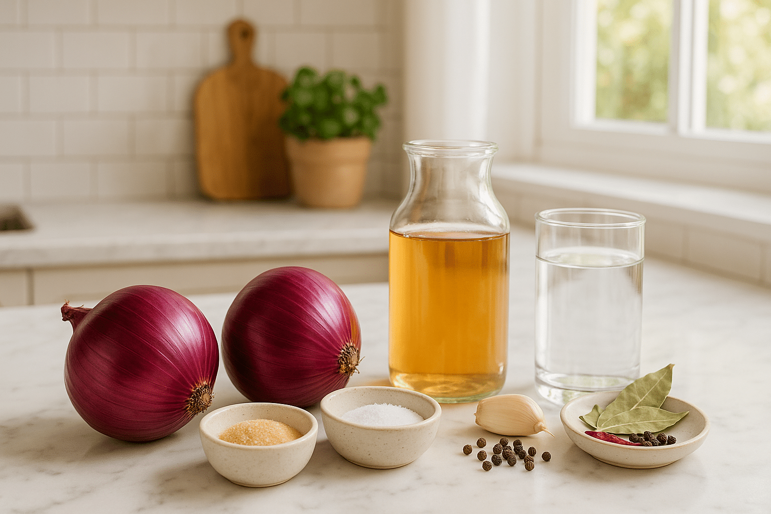 Ingredientes para Cebolla Encurtida Ingredientes para Cebolla Encurtida