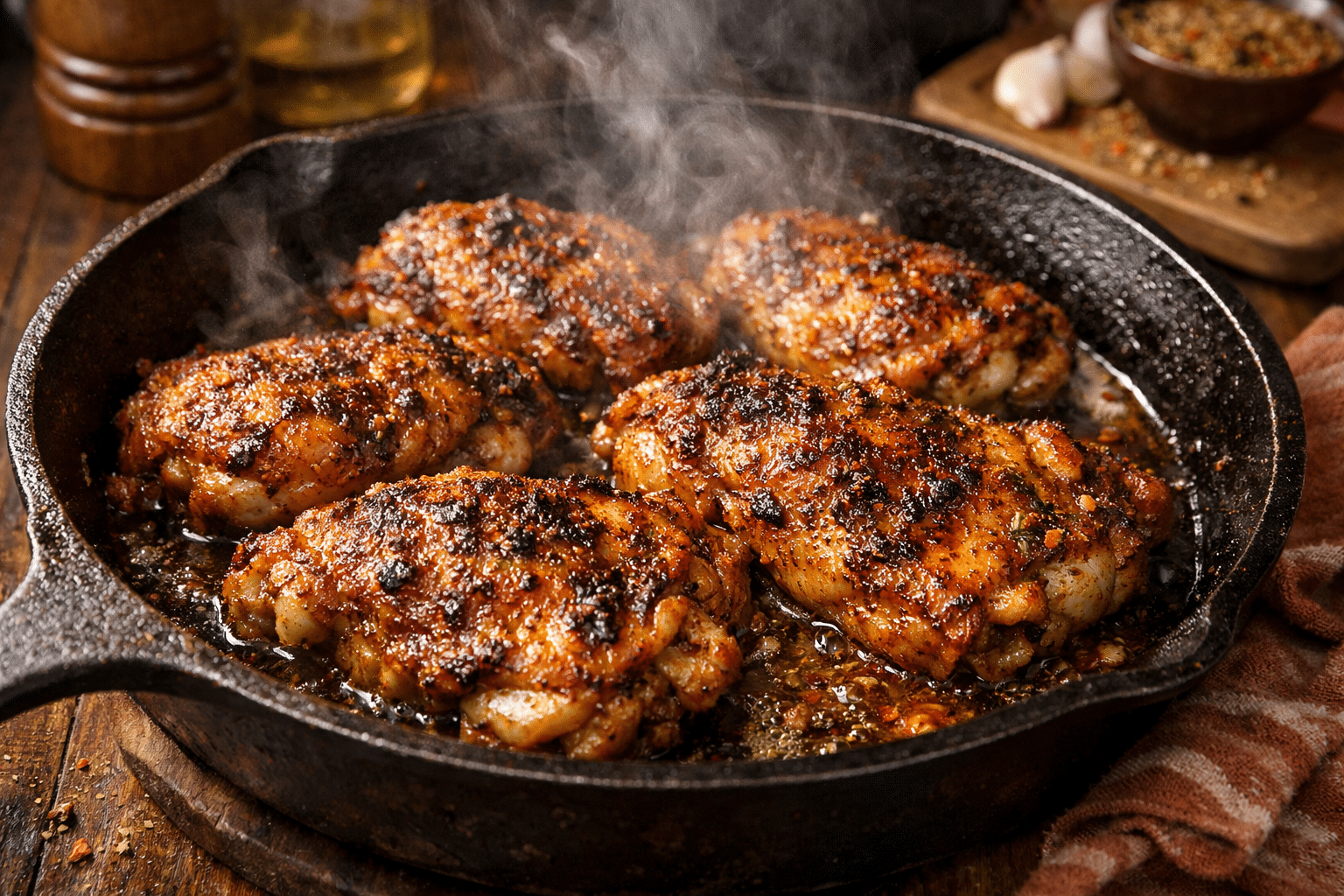 Pollo Cajun Cocinar el pollo cajún