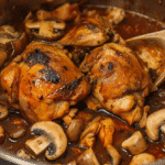 Guiso de Pollo con champiñones