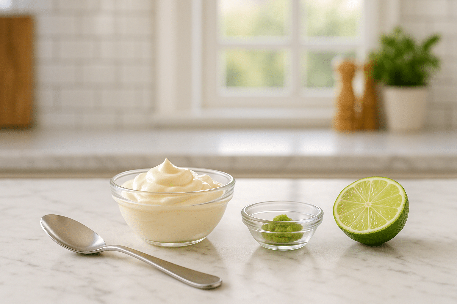 Para la mayonesa de wasabi: Para la mayonesa de wasabi: