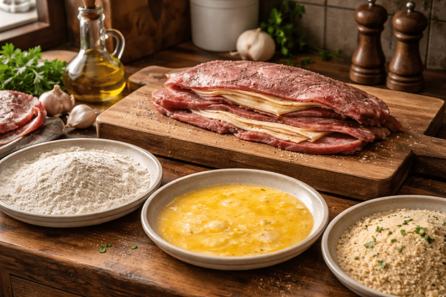 Cachopo Asturiano Empanar correctamente