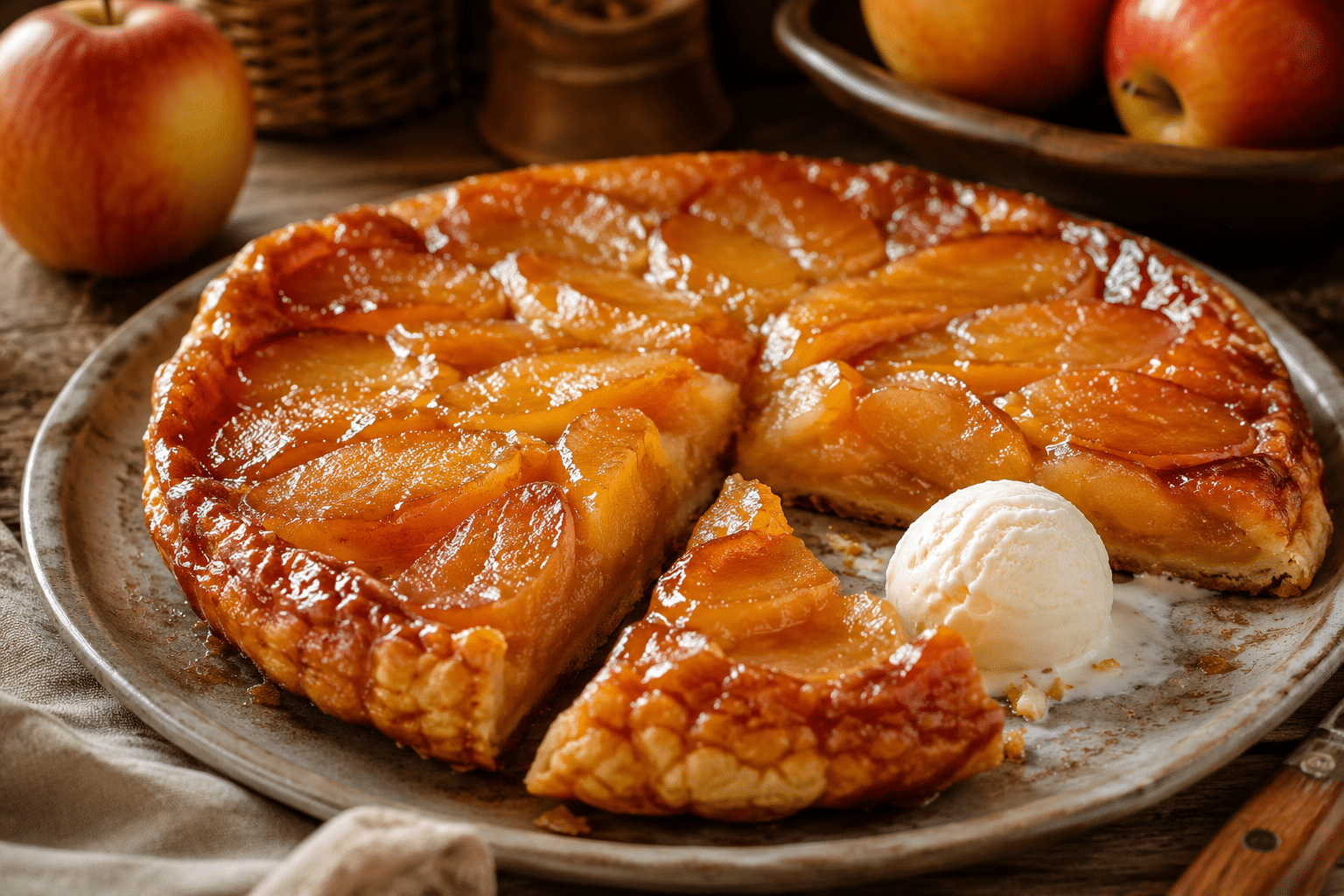 Tarta tatin de manzana Tarta tatin de manzana receta casera paso a paso