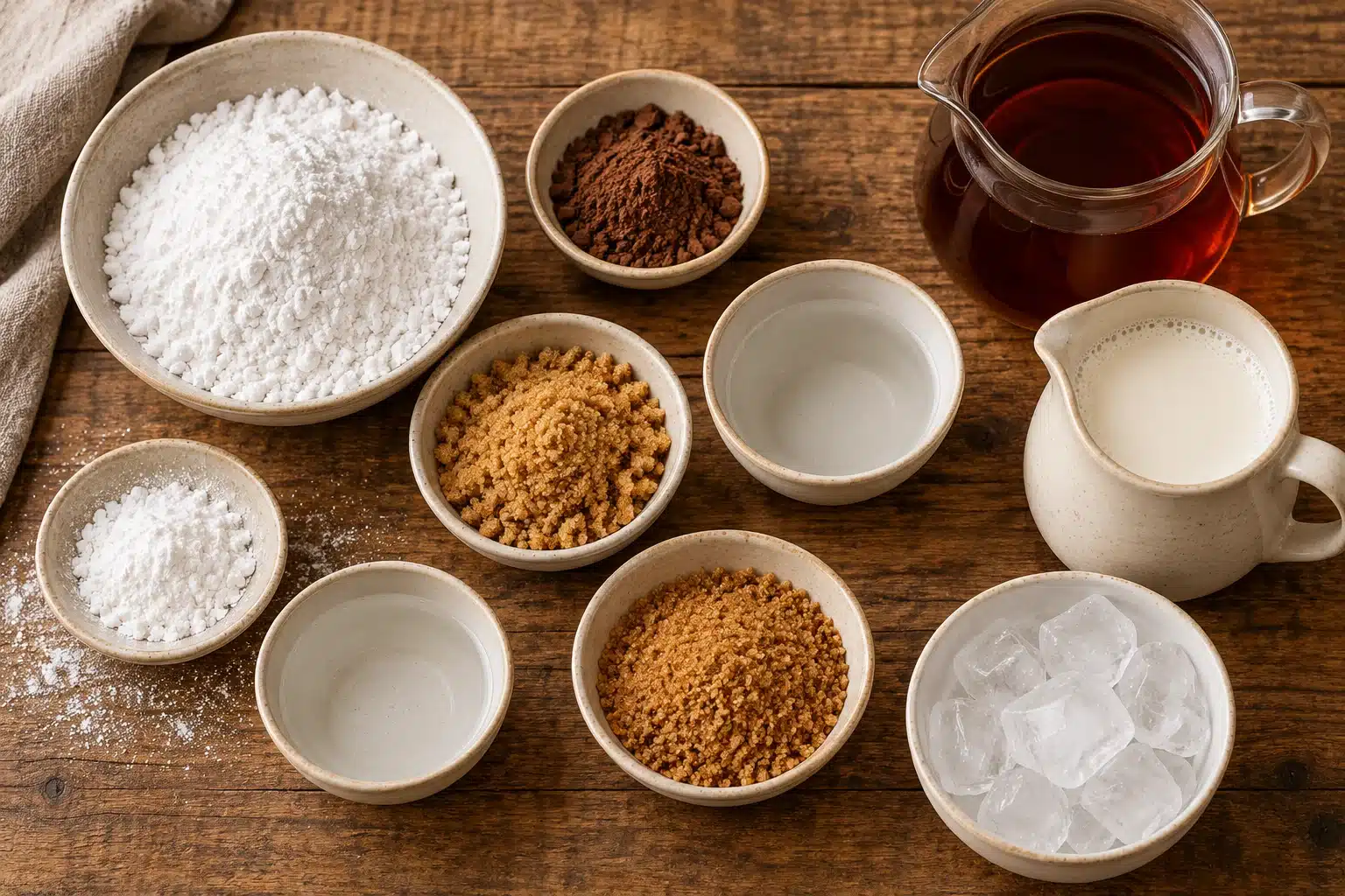 Ingredientes para bubble tea casero